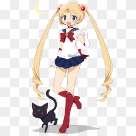Madoka Magica Sailor Moon Style, HD Png Download - kyubey png