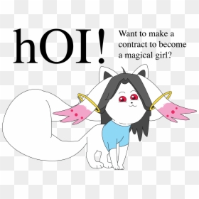 Undertale And Madoka Magica, HD Png Download - kyubey png