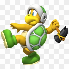 Super Mario Hammer Bro, HD Png Download - koopa troopa png
