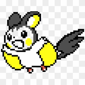Emolga Pixel Art, HD Png Download - pikachu gif png