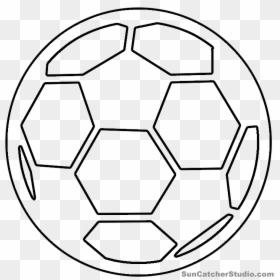 Soccer Ball Scroll Saw, HD Png Download - soccer ball outline png