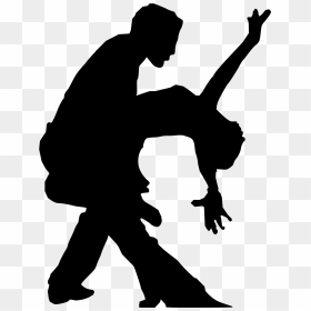 Silhouette Salsa Dance Png, Transparent Png - soccer ball outline png