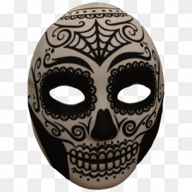Day Of The Dead Mask Easy, HD Png Download - dead face png