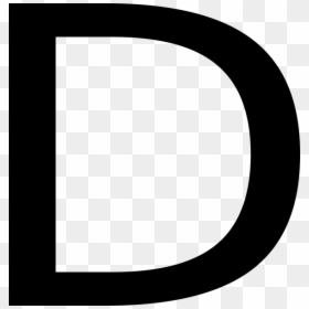 Letter D Clipart Black, HD Png Download - alphabet letter png
