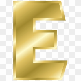 Gold Alphabet Letters E, HD Png Download - alphabet letter png