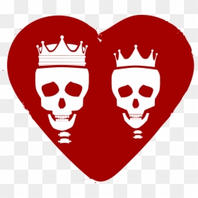 Skull Love Png, Transparent Png - dead face png