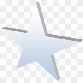 3d White Star Png, Transparent Png - 3d star png