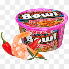 Ramen Maruchan Spicy Shrimp, HD Png Download - bowl of chili png