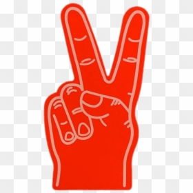 Peace Foam Hand, HD Png Download - peace hand png