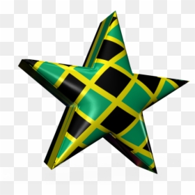 Jamaican Flag Star, HD Png Download - 3d star png