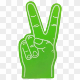 Peace Foam Finger Png, Transparent Png - peace hand png