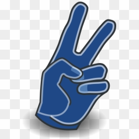 Draw Peace Sign Left Hand, HD Png Download - peace hand png