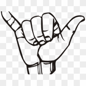 Shaka Sign, HD Png Download - peace hand png