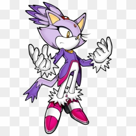 Blaze The Cat Sonic Rush, HD Png Download - blaze the cat png