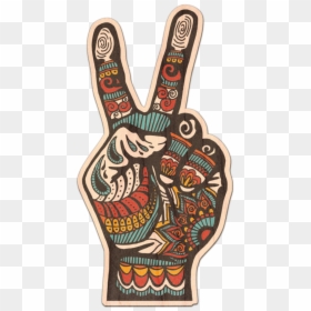 Illustration, HD Png Download - peace hand png