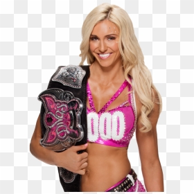 Charlotte Flair Divas Champion Png, Transparent Png - wwe charlotte png