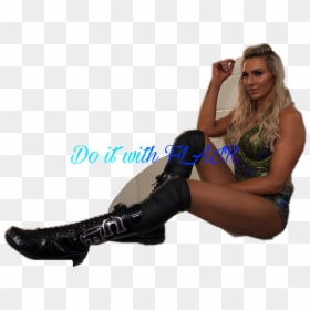 Charlotte Flair Sitting, HD Png Download - wwe charlotte png