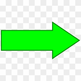 Green Arrow To The Right, HD Png Download - straight arrow png