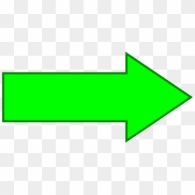 Green Arrow To The Right, HD Png Download - straight arrow png