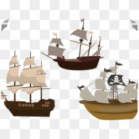Pirate Ship Clipart Png, Transparent Png - pirate boat png
