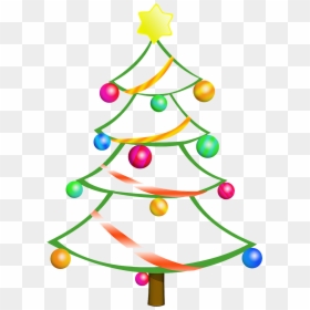 Merry Christmas Card Clipart, HD Png Download - tree border png