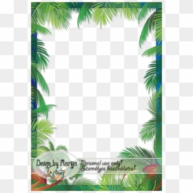 Palm Leaves Clipart Hd, HD Png Download - tree border png