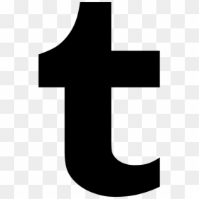 Black Tumblr Logo Png, Transparent Png - tumblr png logo