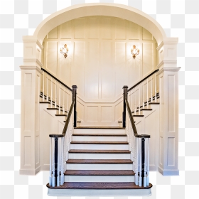 Stair Case With Railing Png, Transparent Png - staircase png