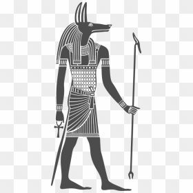 Anubis, Mythological God Of Ancient Egypt, Svg, Dxf, - Egyptian God Anubis Silhouette, HD Png Download - anubis png