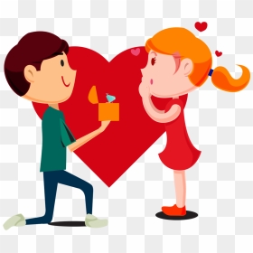 Love Couple Clipart Png Transparent Png , Png Download - Couple Clip Art Png, Png Download - love couple png