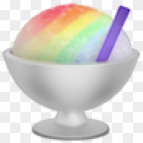 Shaved Rainbow Ice Cream Emoji🍧🌈 Freetouse Freetoedit - Emoji, HD Png Download - ice cream emoji png
