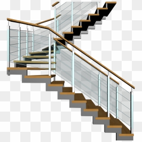 Steel Stairs Png, Transparent Png - staircase png