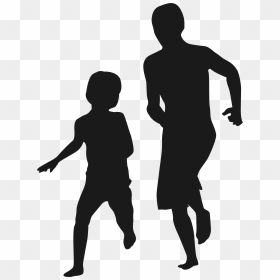 Silhouette Father"s Day Child Family - Father's Day, HD Png Download - family walking png