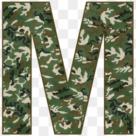 Alphabet Camouflage Letters, HD Png Download - camo png