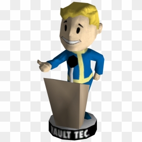 Nukapedia The Vault - Fallout 3 Heavy Weapons Bobblehead, HD Png Download - speech png