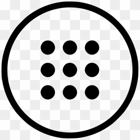 Keyboard Numbers Pin Code Access Round - Burger Menu Ui, HD Png Download - pin icon png