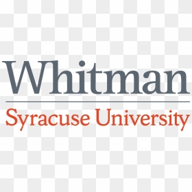 Logo For Syracuse University - Syracuse University Whitman School Of Management Logo, HD Png Download - syracuse logo png