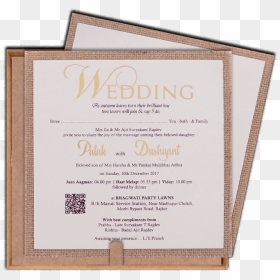 Hindu Wedding Cards - Wood, HD Png Download - wedding cards png