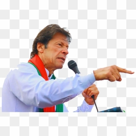 Imran Khan Pti On Stage With Mike Giving Speech Transparent - Pti Imran Khan Png, Png Download - speech png