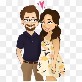 Couple - Cartoon, HD Png Download - love couple png