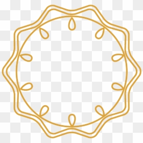 #gold #wreath #frame #border #circle #round #swirls - Portable Network Graphics, HD Png Download - gold swirls png