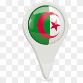 Algeria Flag Pin Png, Transparent Png - pin icon png