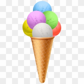 Ice Cream Cone Gelato Ice Pop - Ice Cream Clipart Png, Transparent Png - ice cream emoji png