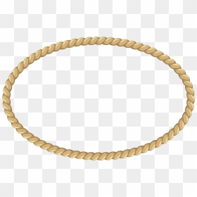 Nautical Clipart Cord - Gold Chain Circle Png, Transparent Png - nautical rope png