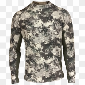 Silvertec Heavy Weight Crew- Viper Western - Long-sleeved T-shirt, HD Png Download - camo png