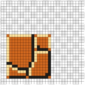 Mario Brick Perler Bead Pattern - Mario Block Pixel Art, HD Png Download - brick pattern png