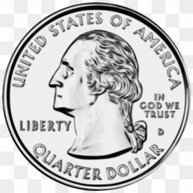 Top Quarter Coin Clipart Cdr - Quarter Coin, HD Png Download - indian coin png