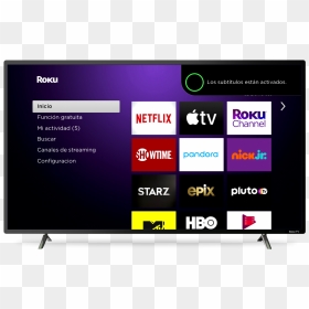 Roku Spanish Voice Os - Roku Tv Home Screen, HD Png Download - roku png