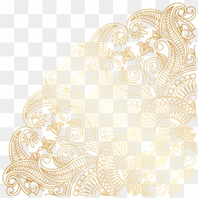 #mandala #swirls #design #pattern #paisley #gold #decor - 金色 花紋 素材, HD Png Download - gold swirls png