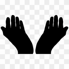 Thumb Image - Open Hands Silhouette Png, Transparent Png - deepalu png